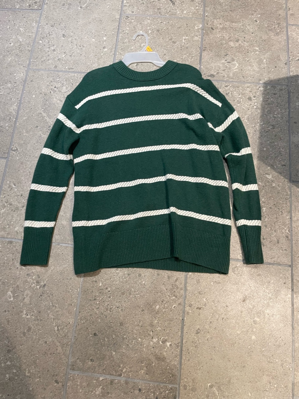 Aerie Women’s Dark Green Crewneck Oversized Drop shoulder Sweater Size XXS